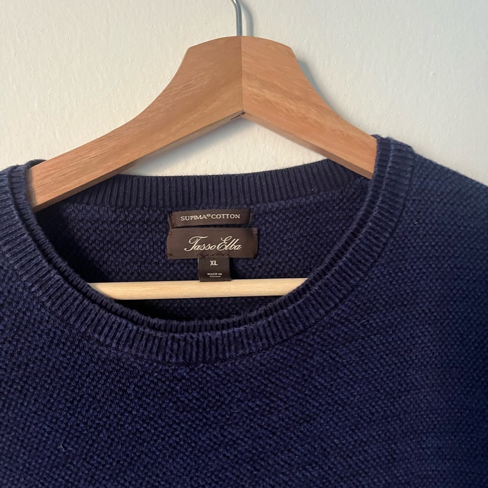 navy sweater
